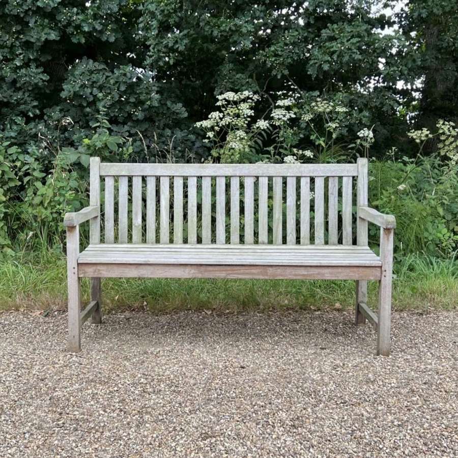 Silvered Garden Bench