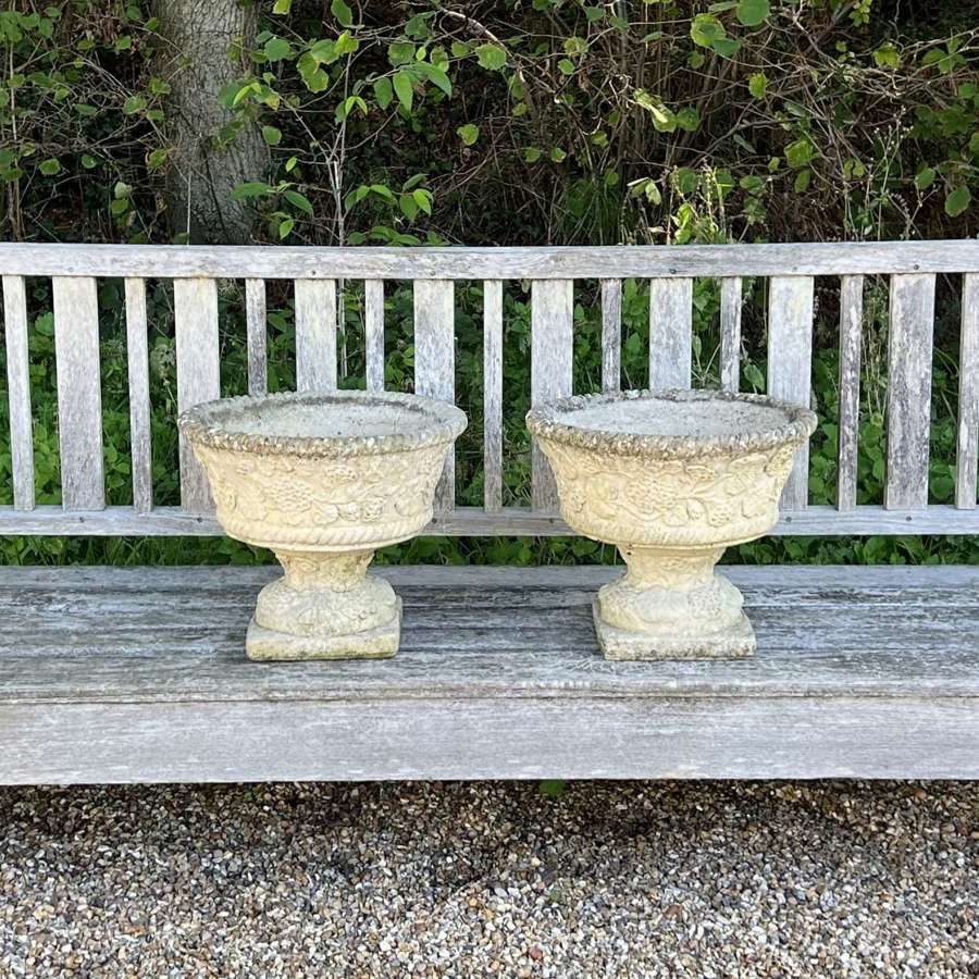 Pair of Floral Urns