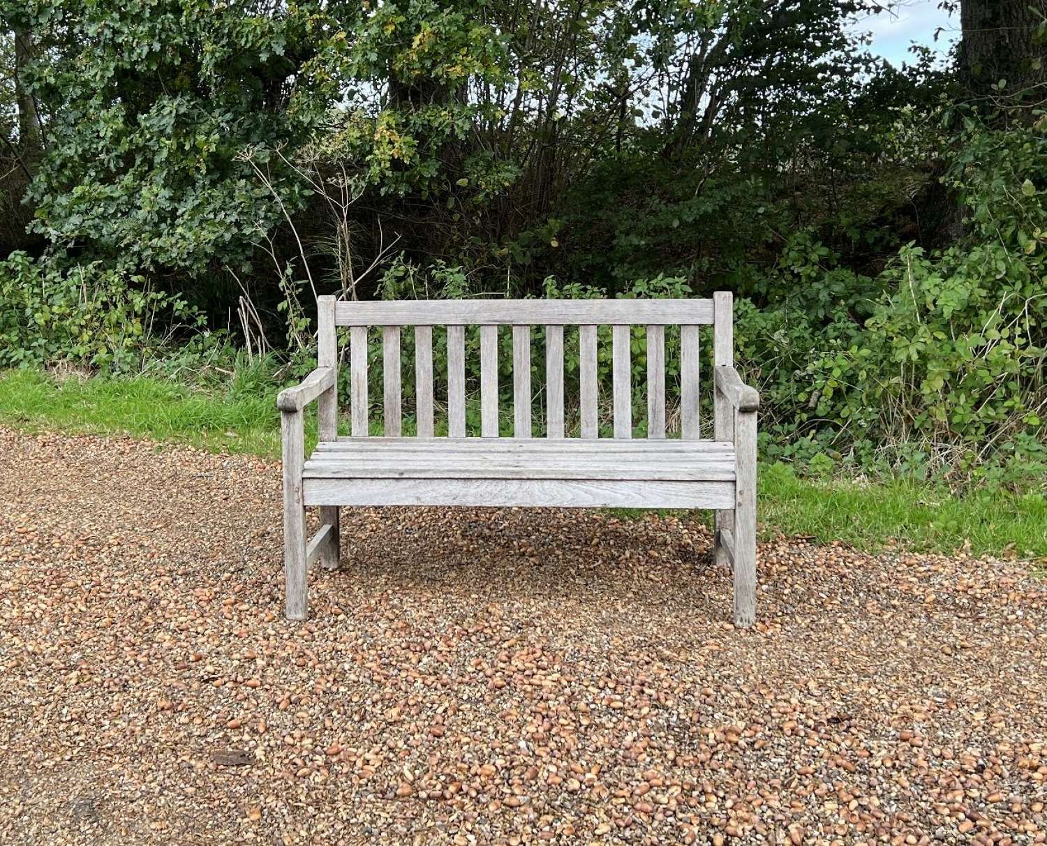 Small Silvered Bench