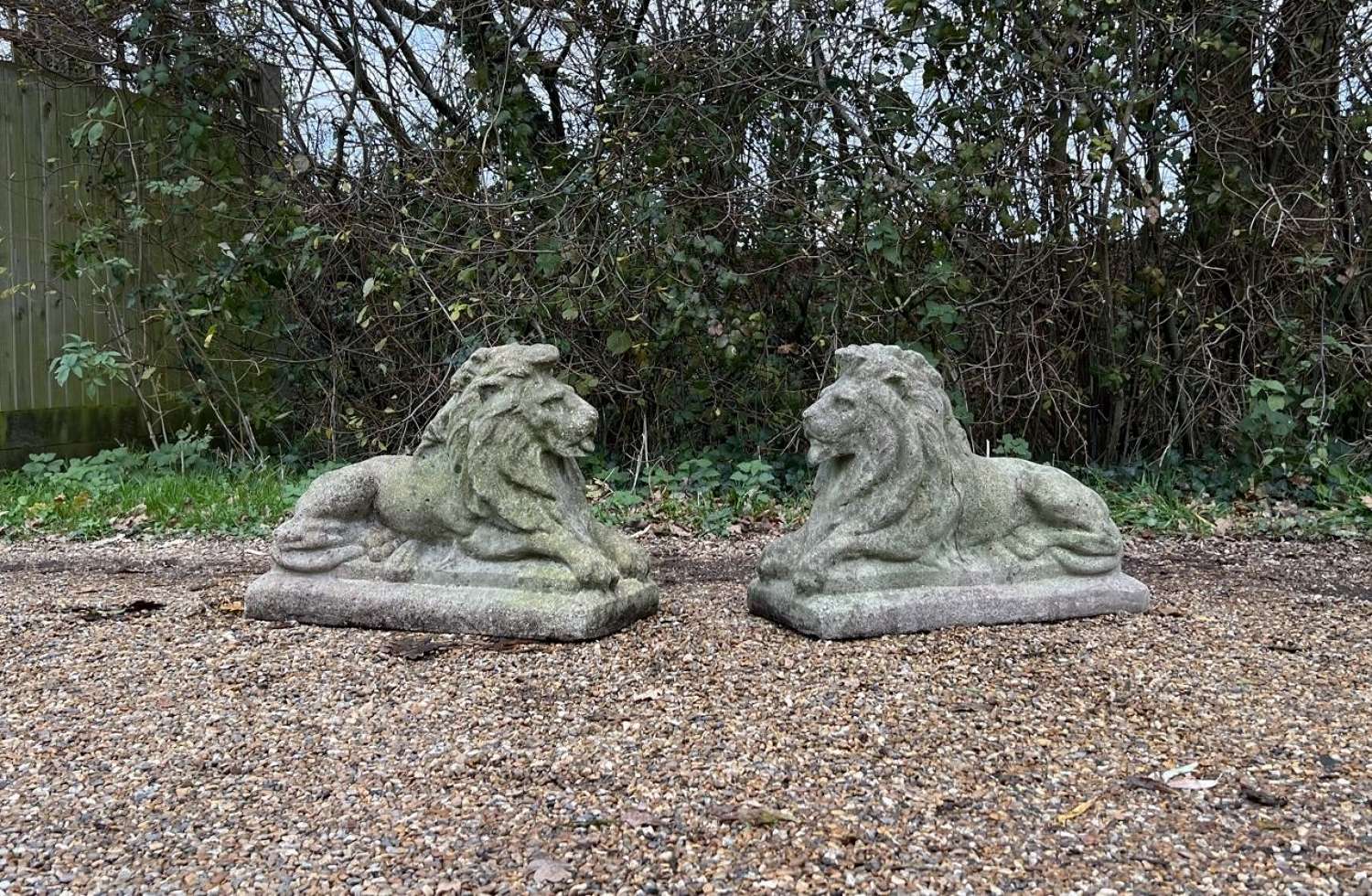 Pair of Mid-Century Lions