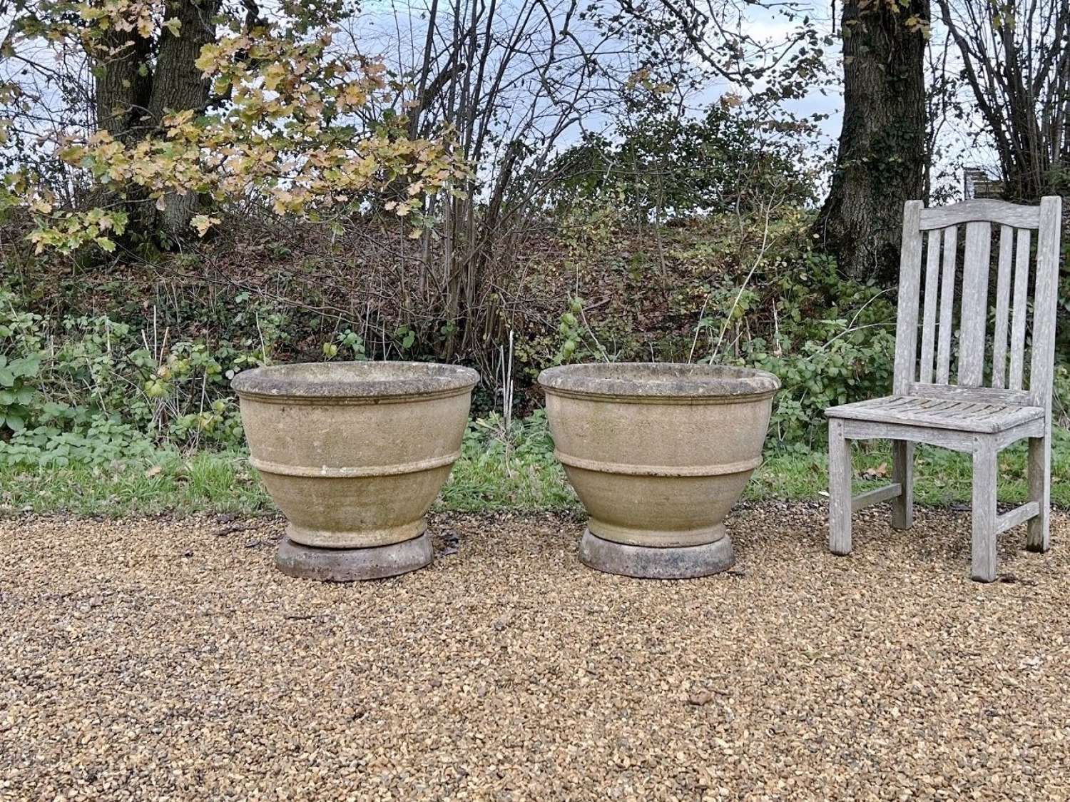 Pair of Large Eggcup Planters