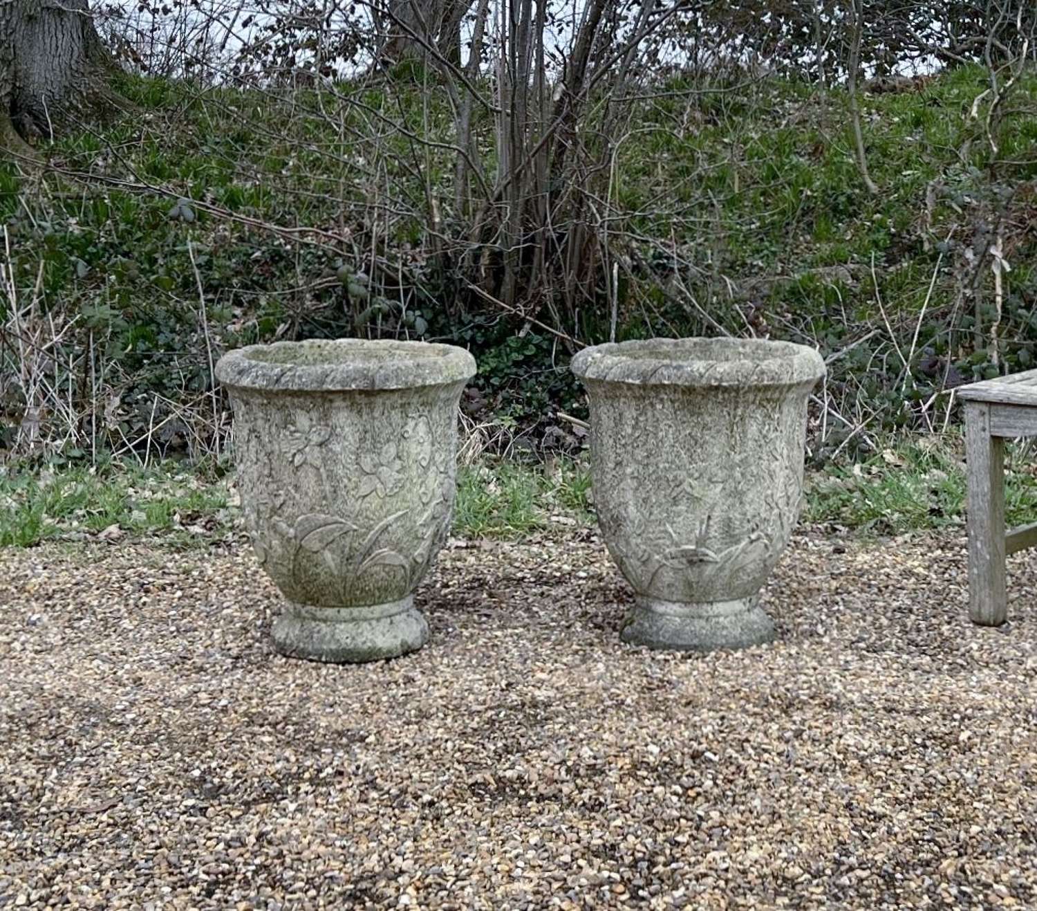 Pair of Daffodil Planters