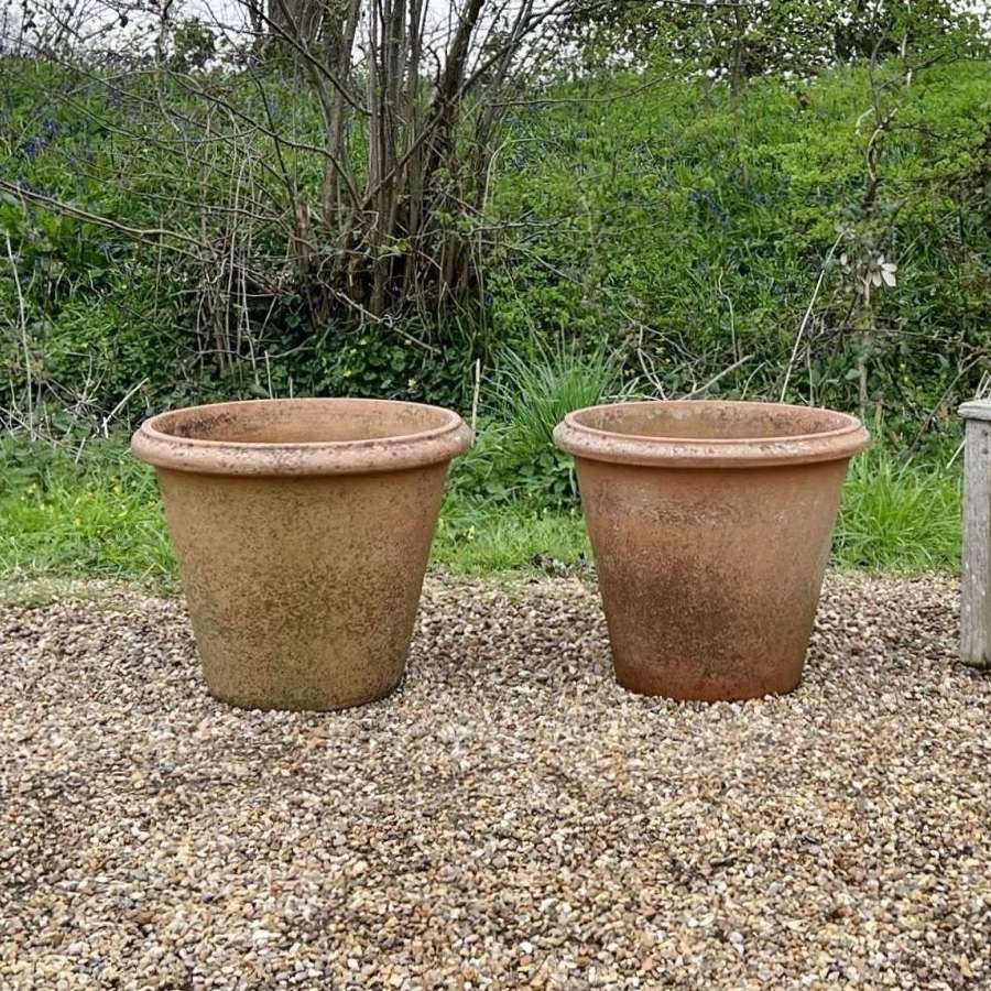 Pair of Simple Terracotta Planters