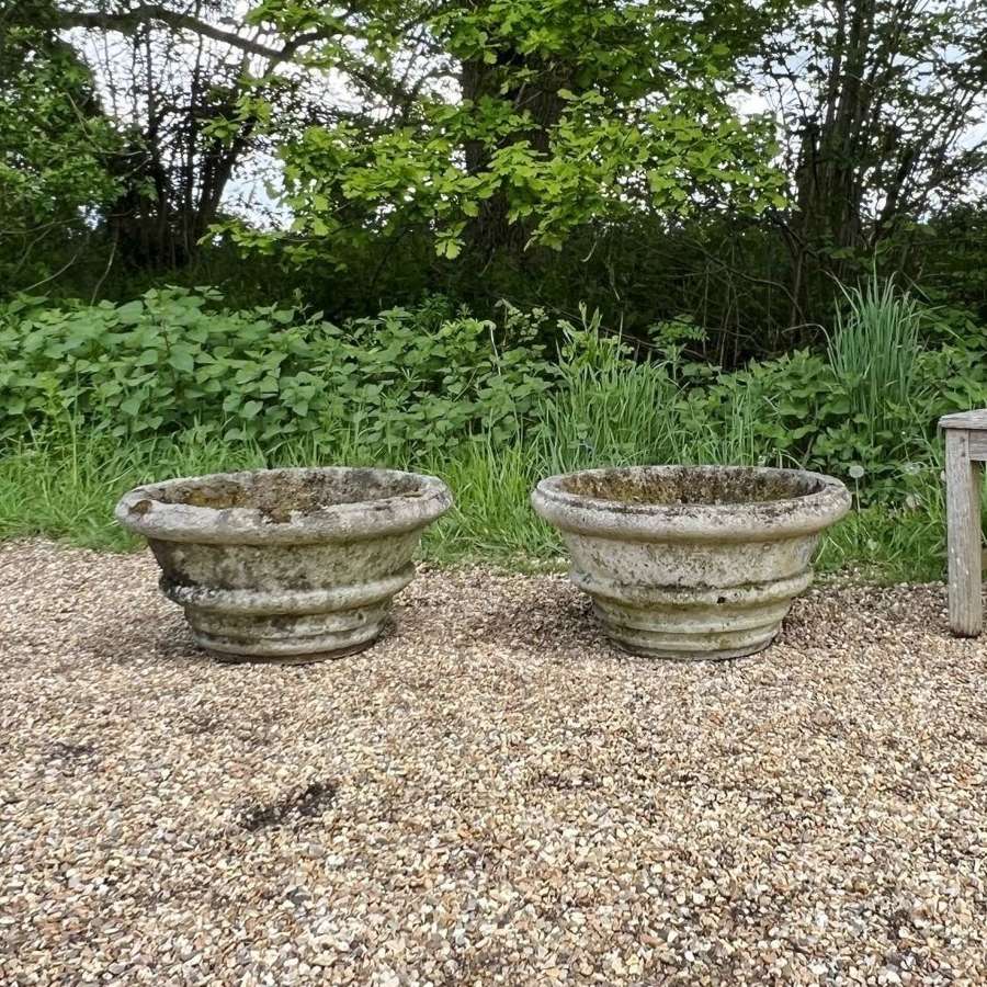 Pair of patinated Simple Planters