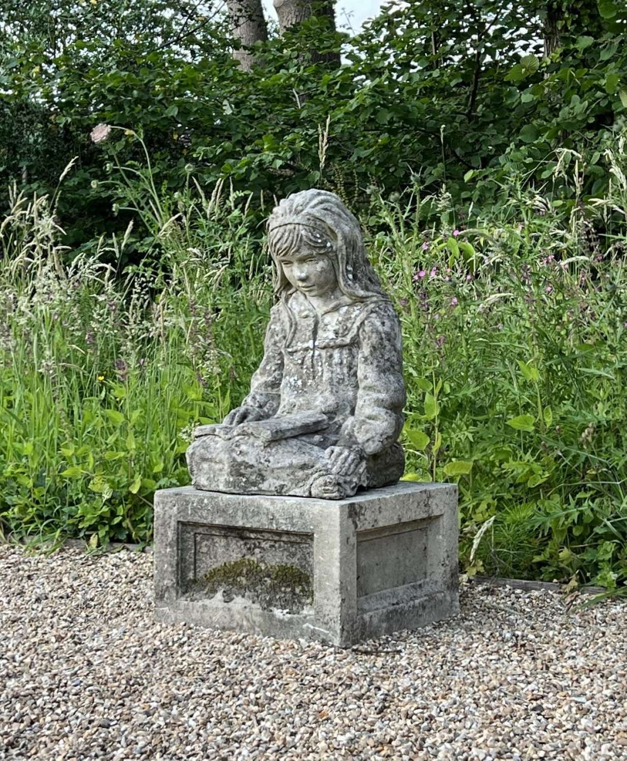 Reading Girl and Plinth