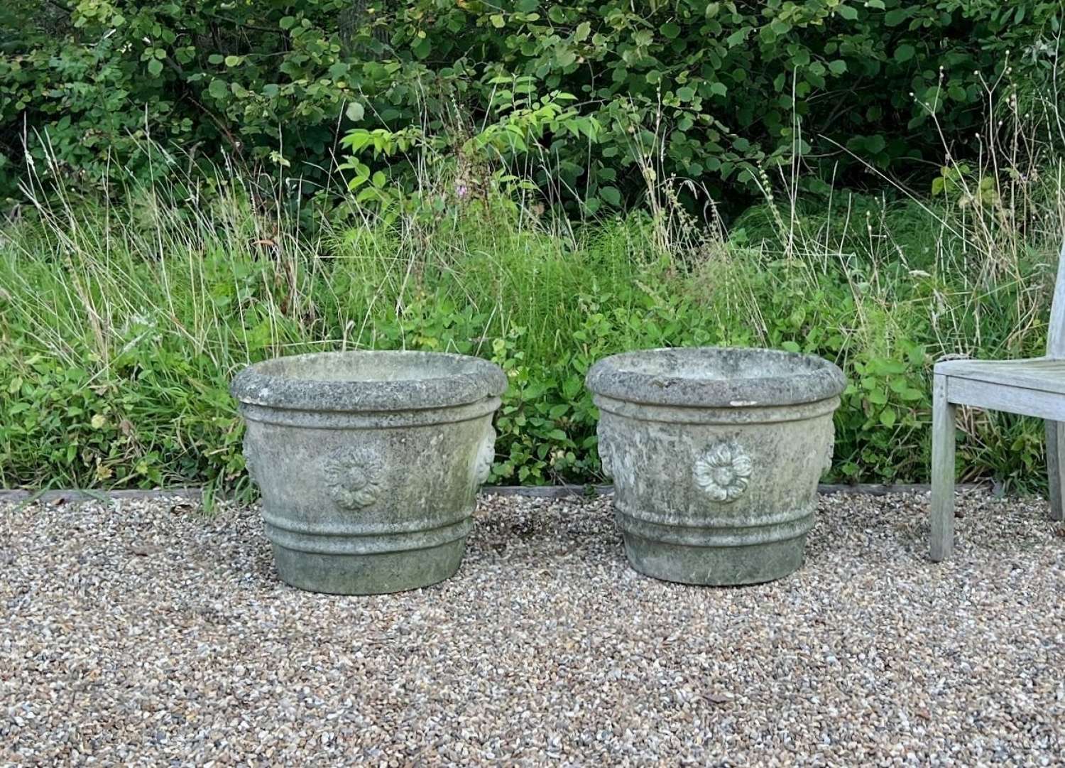 Pair of Large Flower Planters