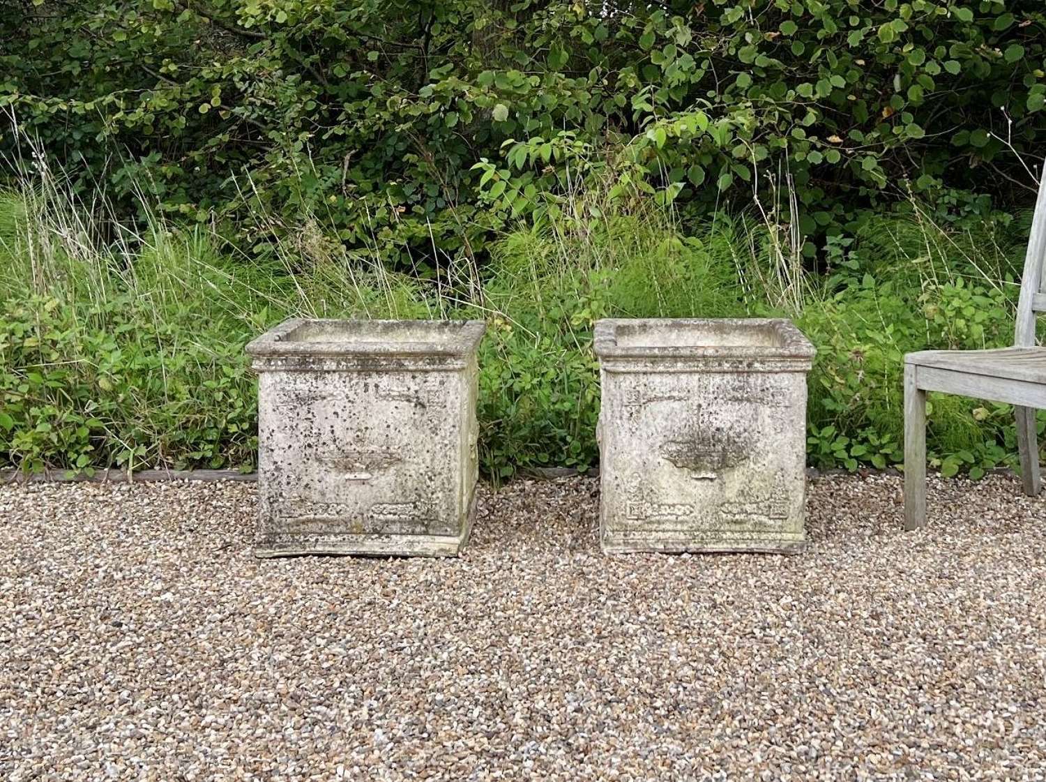 Pair of Large Square Planters
