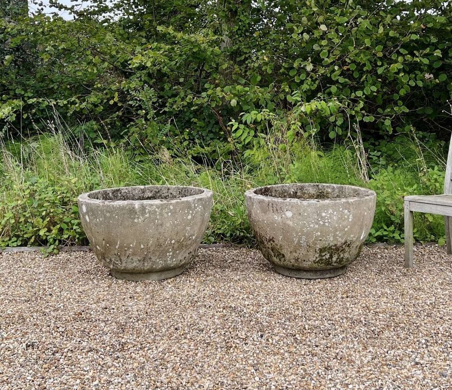 Pair of Large Mid-Century Planters