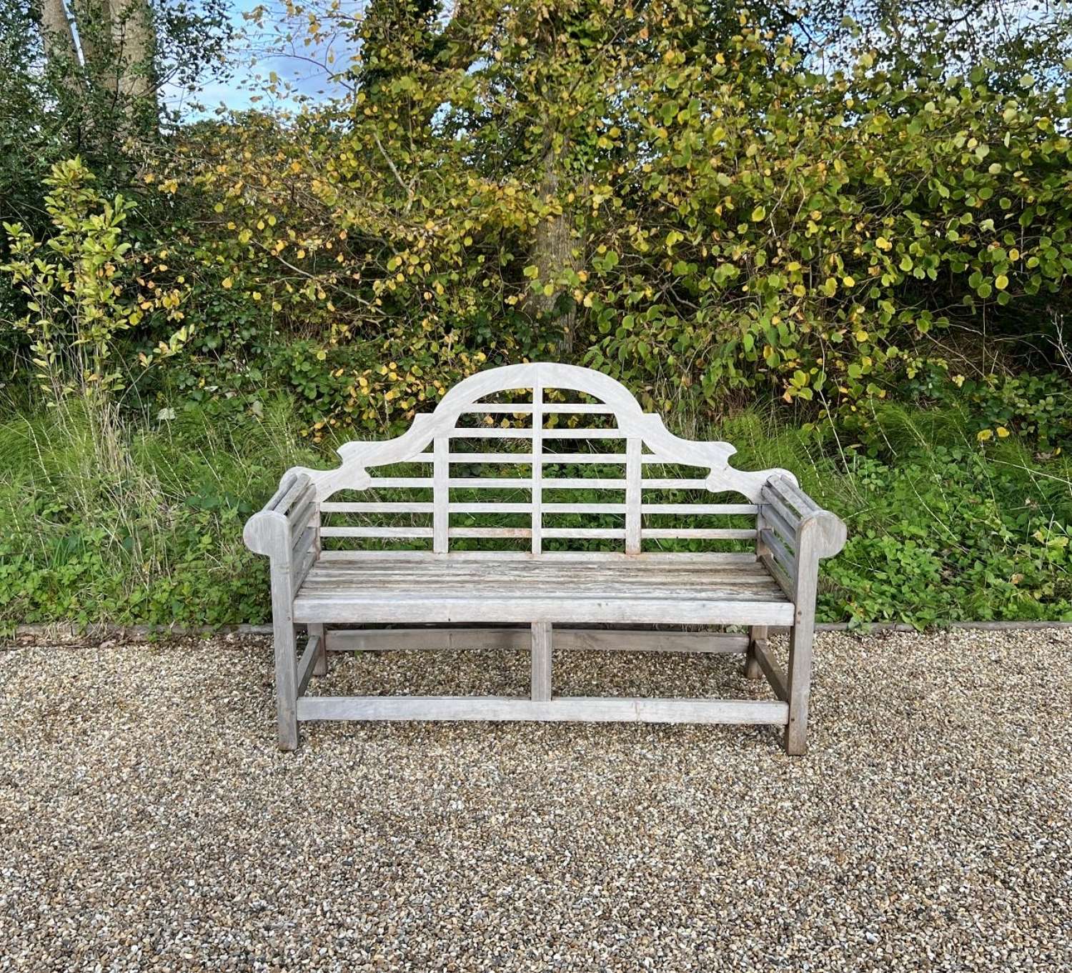 Silvered Lutyen Bench