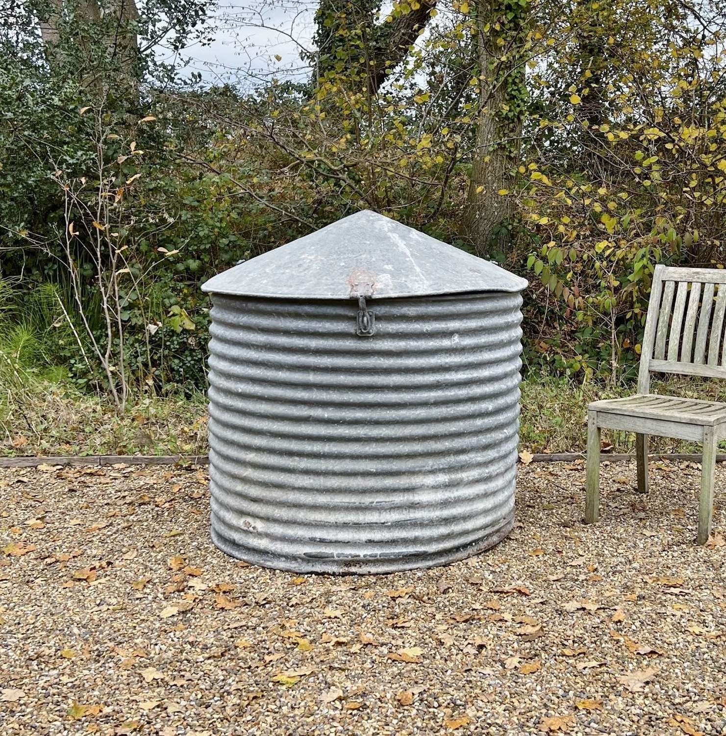 Large Galvanised Store or Planter