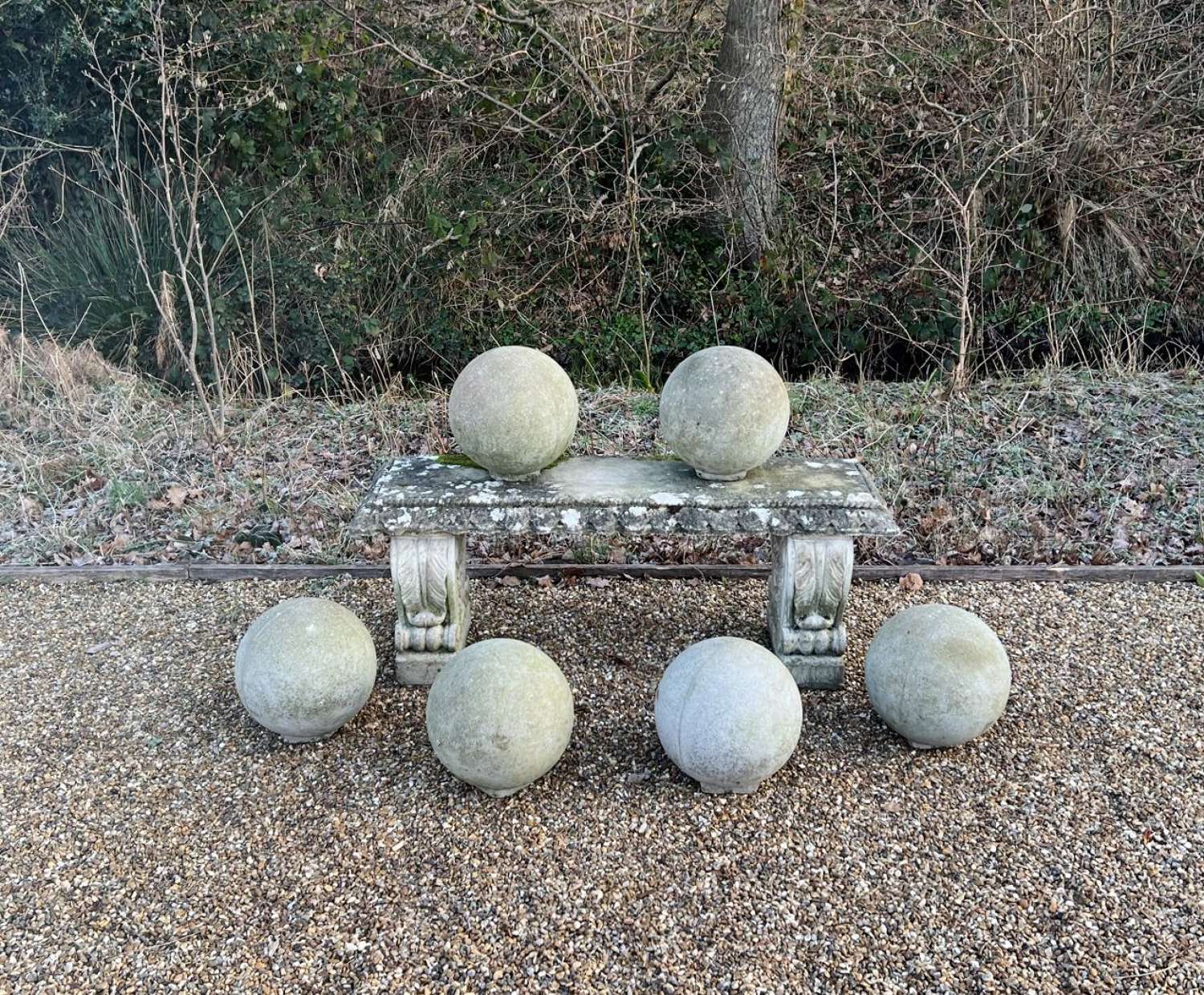 Several pairs of Stone Balls