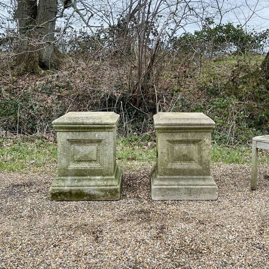 Pair of Large Mid-Century Pedestals