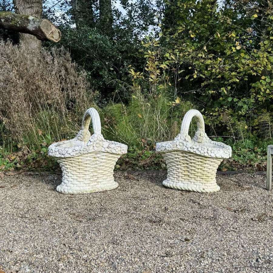 Oversized Basket Planters