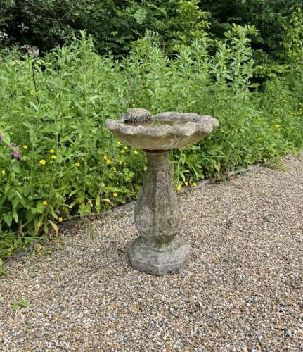 Shell Bird Bath