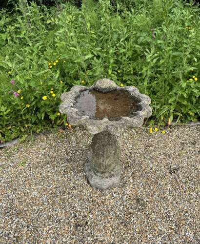 Shell Bird Bath