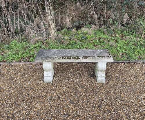 Scroll Stone Bench