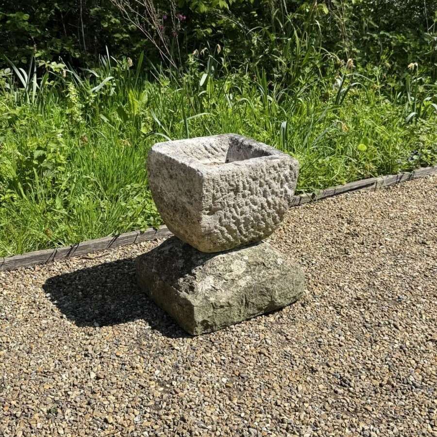 Antique Limestone Planter