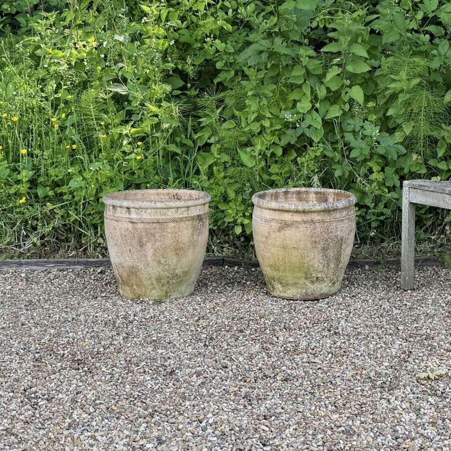 Pair of Pale Terracotta Planters
