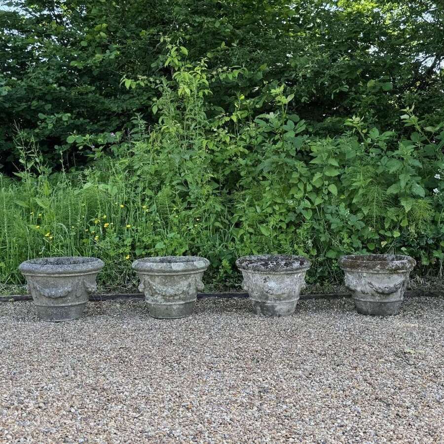 Patinated Garland Planters