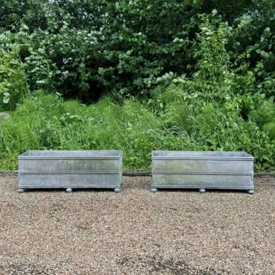 Large Lead Banded Troughs with Feet