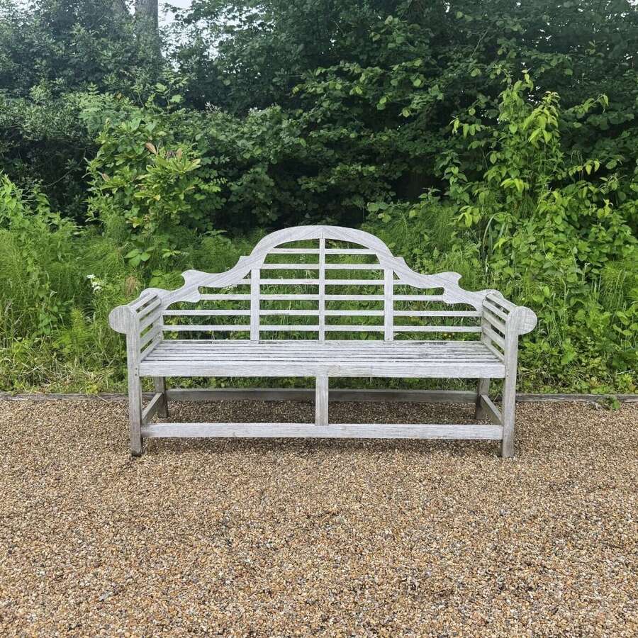Long Silvered Lutyen Bench