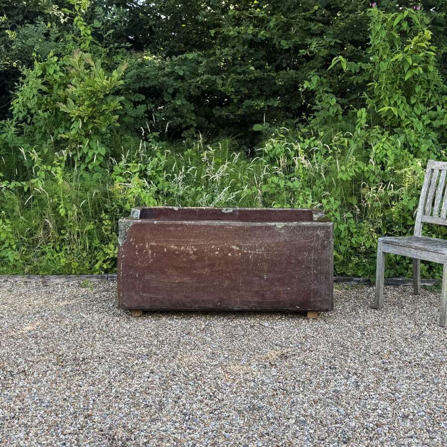 Large Antique Salt-Glazed Trough