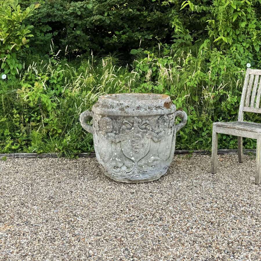 Large Patinated Corredo Planter