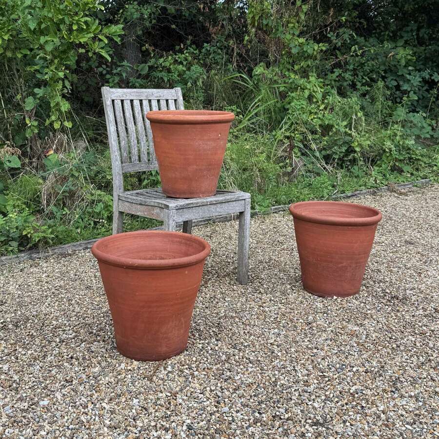 Large Hand-Thrown Flower Pots