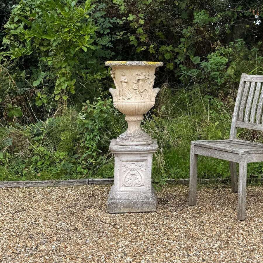 Vintage Urn and Pedestal