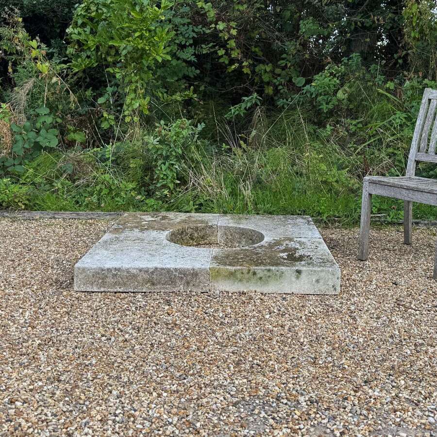 Italian Limestone Well Head Base