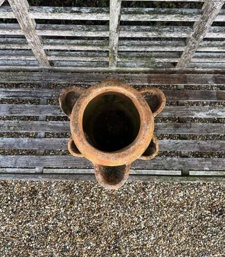 Small Patinated Strawberry or Herb Planter